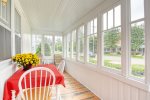 Front enclosed porch overlooking Butler Street